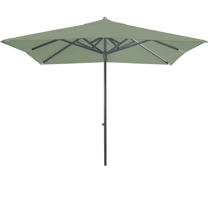 Load image into Gallery viewer, Vlaemynck Easy Track Parasol 250 × 250 cm – Almond Green canopy, Anthracite frame
