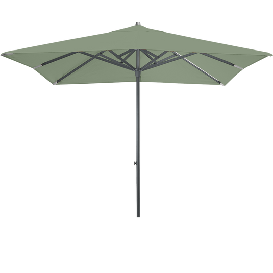 Vlaemynck Easy Track Parasol 250 × 250 cm – Almond Green canopy, Anthracite frame
