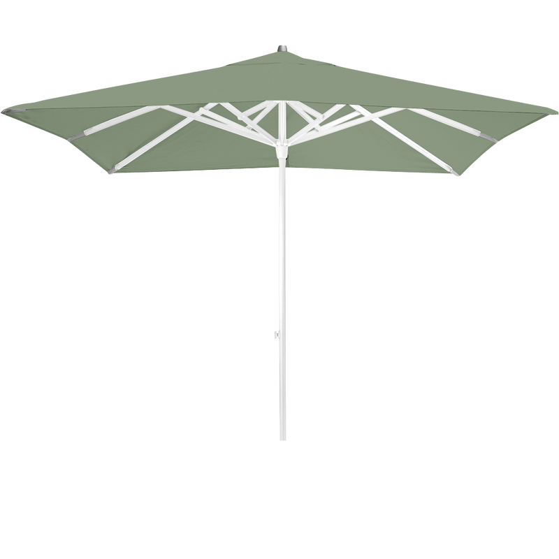 Load image into Gallery viewer, Vlaemynck Easy Track Parasol 250 × 250 cm – Almond Green canopy, White frame
