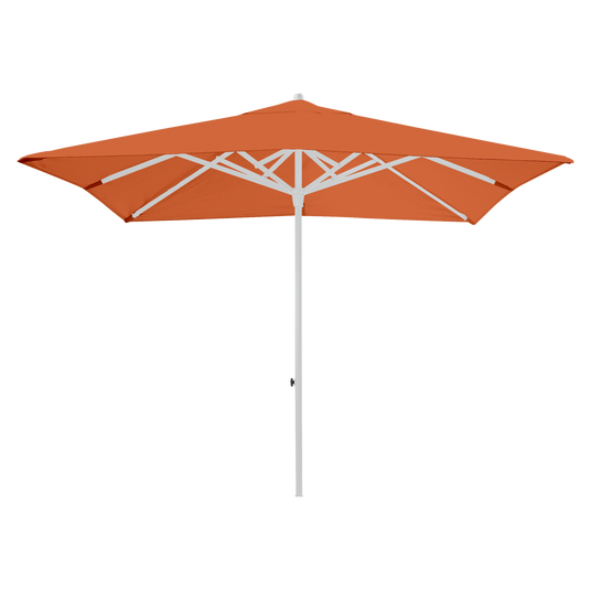 Vlaemynck Easy Track Parasol 250 × 250 cm – Amber canopy, White frame
