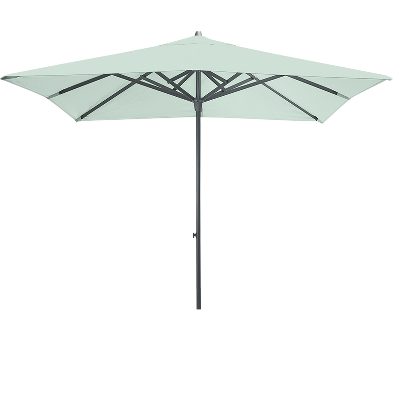 Load image into Gallery viewer, Vlaemynck Easy Track Parasol 250 × 250 cm – Aqua Green canopy, Anthracite frame
