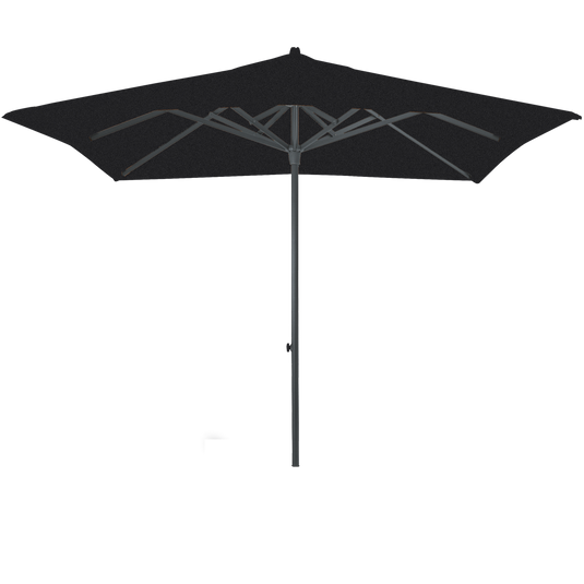 Vlaemynck Easy Track Parasol 250 × 250 cm – Coal canopy, Anthracite frame