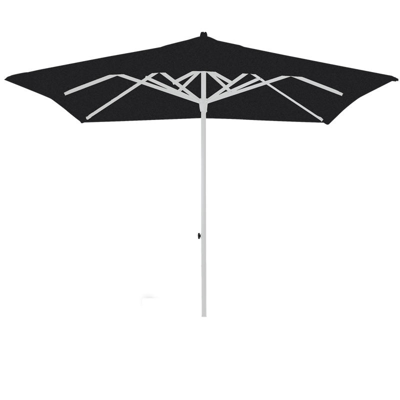 Load image into Gallery viewer, Vlaemynck Easy Track Parasol 250 × 250 cm – Coal canopy, White frame
