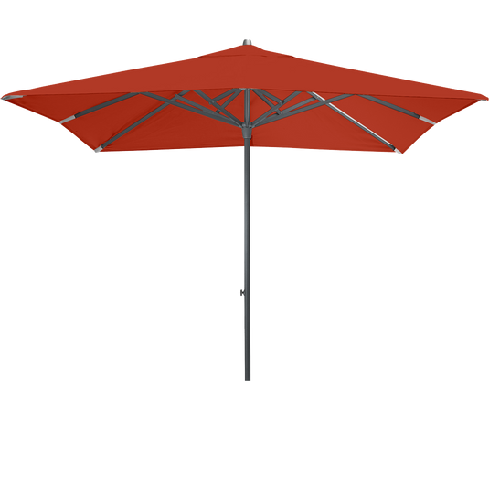 Vlaemynck Easy Track Parasol 250 × 250 cm – Earthenware canopy, Anthracite frame