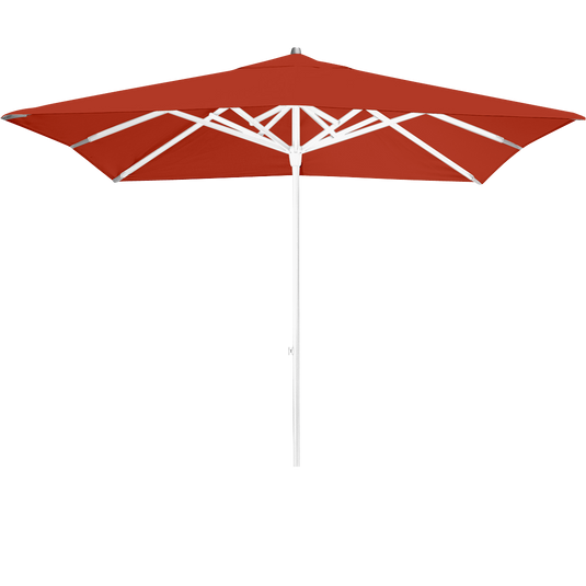 Vlaemynck Easy Track Parasol 250 × 250 cm – Earthenware canopy, White frame