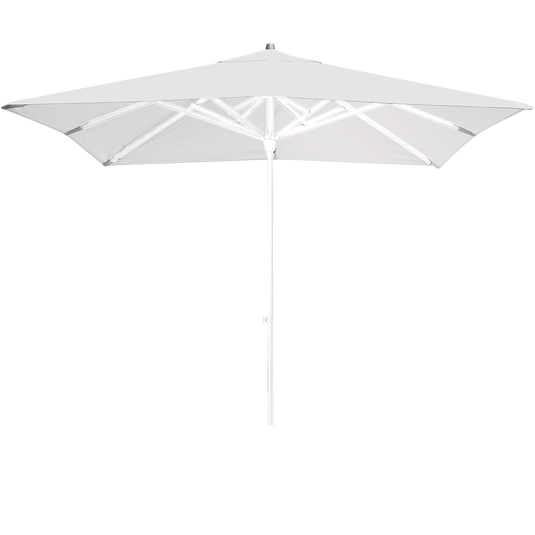 Vlaemynck Easy Track Parasol 250 × 250 cm – Ecru canopy, White frame