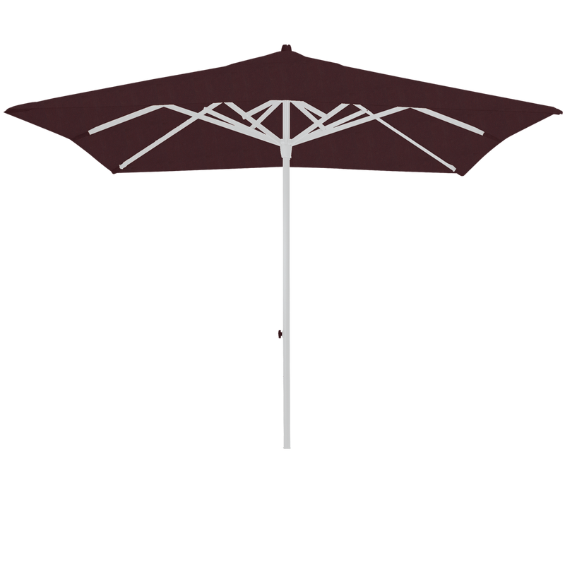 Load image into Gallery viewer, Vlaemynck Easy Track Parasol 250 × 250 cm – Garnet canopy, White frame
