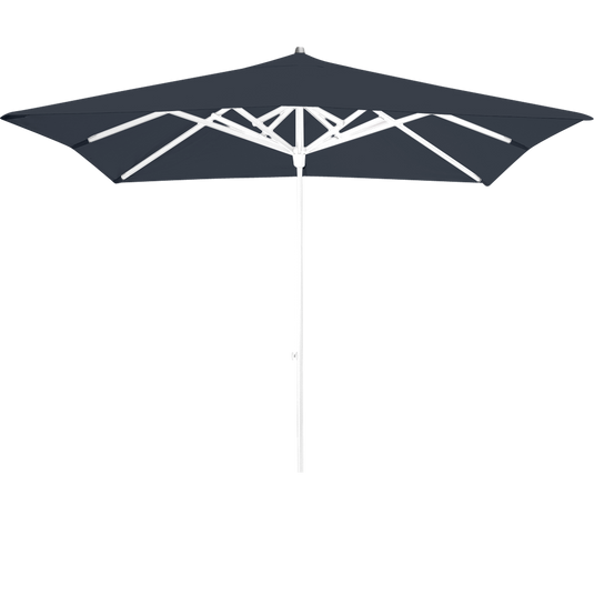 Vlaemynck Easy Track Parasol 250 × 250 cm – Granite canopy, White frame