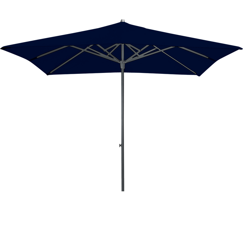 Load image into Gallery viewer, Vlaemynck Easy Track Parasol 250 × 250 cm – Midnight Blue canopy, Anthracite frame
