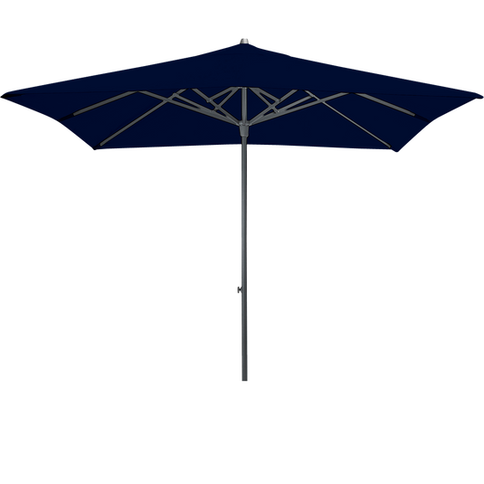 Vlaemynck Easy Track Parasol 250 × 250 cm – Midnight Blue canopy, Anthracite frame
