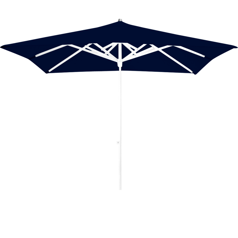 Load image into Gallery viewer, Vlaemynck Easy Track Parasol 250 × 250 cm – Midnight Blue canopy, White frame
