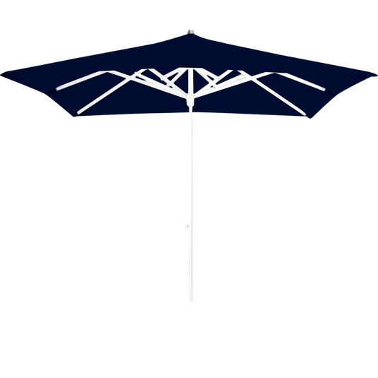 Vlaemynck Easy Track Parasol 250 × 250 cm – Midnight Blue canopy, White frame