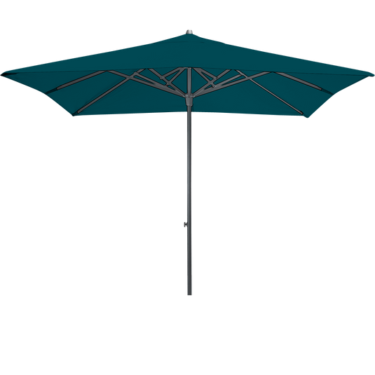 Vlaemynck Easy Track Parasol 250 × 250 cm – Peacock Green canopy, Anthracite frame