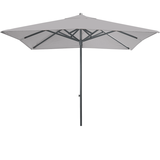 Vlaemynck Easy Track Parasol 250 × 250 cm – Pebble canopy, Anthracite frame