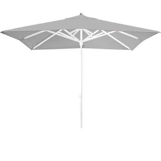 Vlaemynck Easy Track Parasol 250 × 250 cm – Pebble canopy, White frame