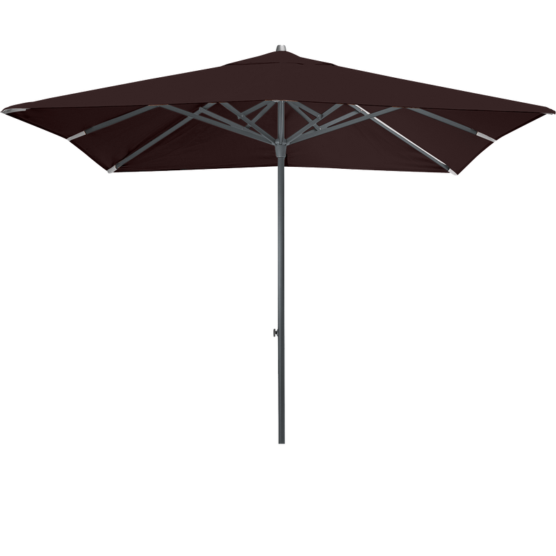 Load image into Gallery viewer, Vlaemynck Easy Track Parasol 250 × 250 cm – Peppercorn Brown canopy, Anthracite frame
