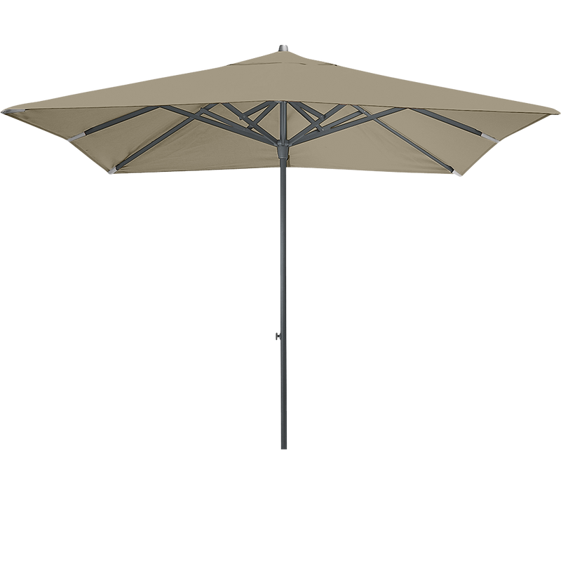 Load image into Gallery viewer, Vlaemynck Easy Track Parasol 250 × 250 cm – Sisal Brown canopy, Anthracite frame
