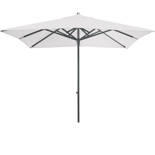 Vlaemynck Easy Track Parasol 250 × 250 cm – Steel Grey canopy, Anthracite frame