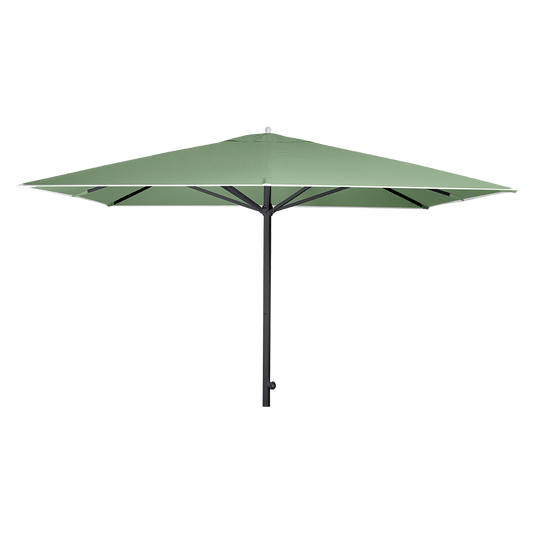 Vlaemynck Easy Track Parasol 330 × 330 cm – Almond Green canopy, Anthracite frame
