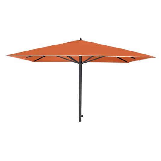 Vlaemynck Easy Track Parasol 330 × 330 cm – Amber canopy, Anthracite frame