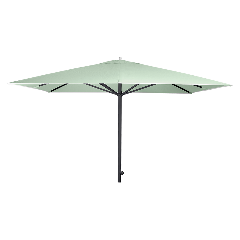 Load image into Gallery viewer, Vlaemynck Easy Track Parasol 330 × 330 cm – Aqua Green canopy, Anthracite frame
