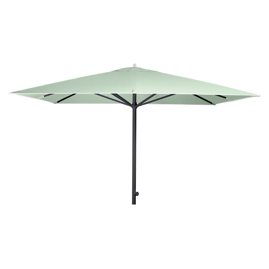 Vlaemynck Easy Track Parasol 330 × 330 cm – Aqua Green canopy, Anthracite frame