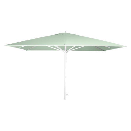 Vlaemynck Easy Track Parasol 330 × 330 cm – Aqua Green canopy, White frame