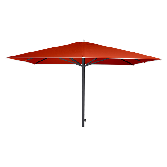 Vlaemynck Easy Track Parasol 330 × 330 cm – Earthenware canopy, Anthracite frame