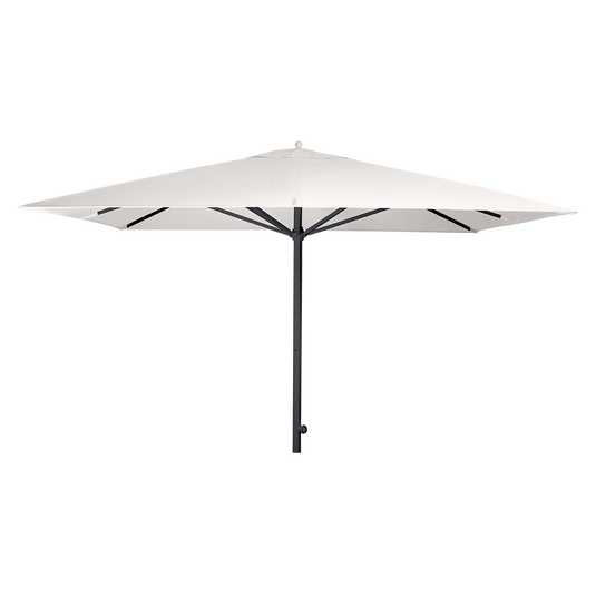 Vlaemynck Easy Track Parasol 330 × 330 cm – Ecru canopy, Anthracite frame