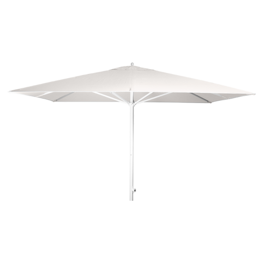 Vlaemynck Easy Track Parasol 330 × 330 cm – Ecru canopy, White frame