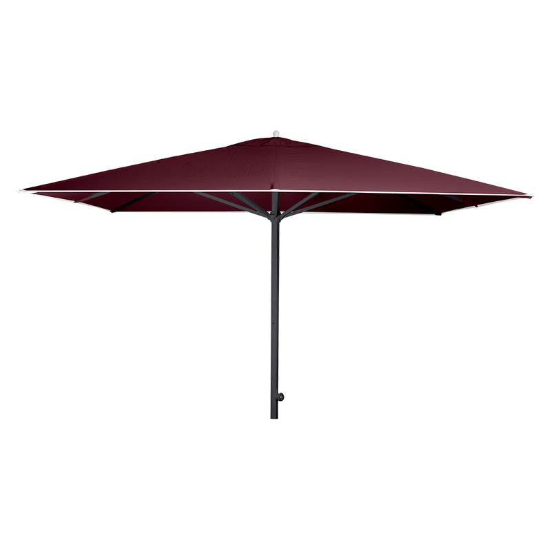 Load image into Gallery viewer, Vlaemynck Easy Track Parasol 330 × 330 cm – Garnet canopy, Anthracite frame
