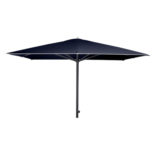 Vlaemynck Easy Track Parasol 330 × 330 cm – Midnight Blue canopy, Anthracite frame