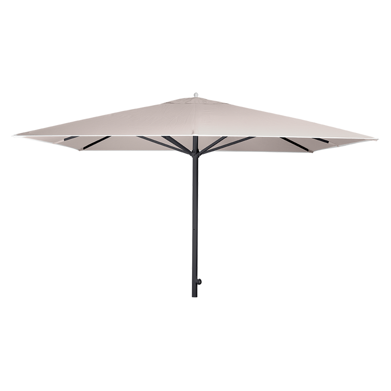 Load image into Gallery viewer, Vlaemynck Easy Track Parasol 330 × 330 cm – Papyrus canopy, Anthracite frame
