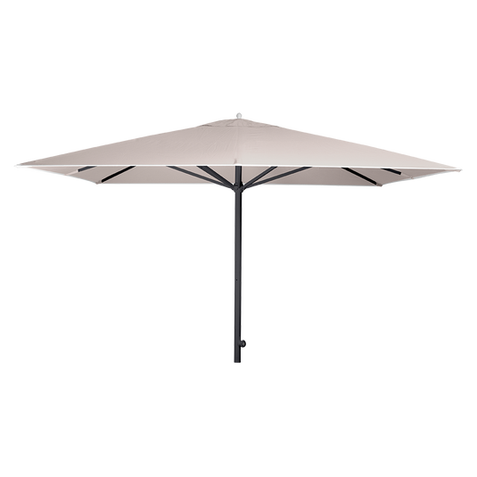 Vlaemynck Easy Track Parasol 330 × 330 cm – Papyrus canopy, Anthracite frame