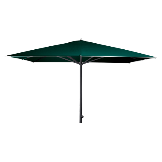 Vlaemynck Easy Track Parasol 330 × 330 cm – Peacock Green canopy, Anthracite frame