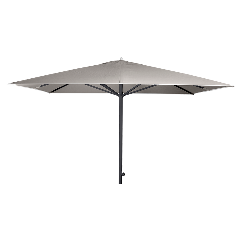 Load image into Gallery viewer, Vlaemynck Easy Track Parasol 330 × 330 cm – Pebble canopy, Anthracite frame
