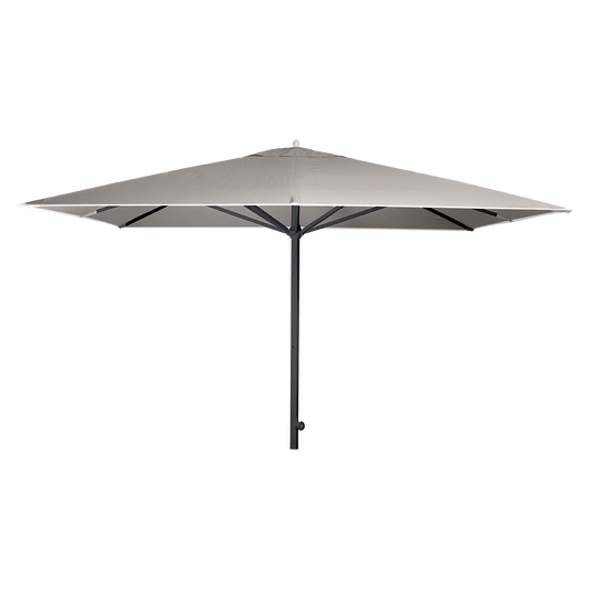 Vlaemynck Easy Track Parasol 330 × 330 cm – Pebble canopy, Anthracite frame