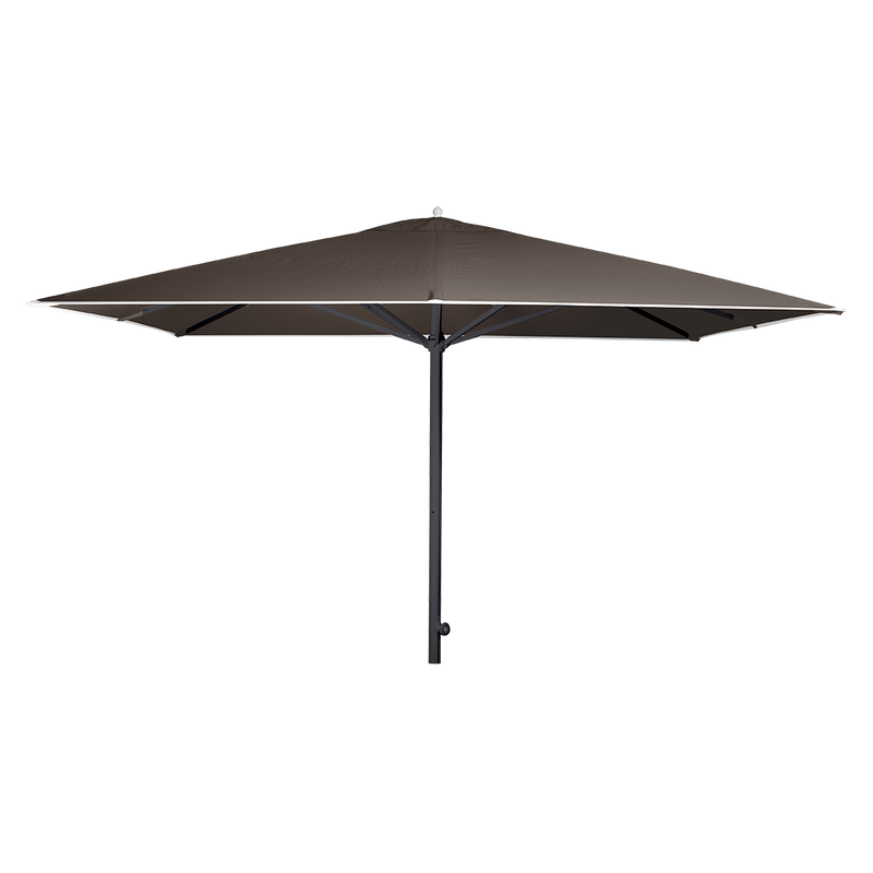 Load image into Gallery viewer, Vlaemynck Easy Track Parasol 330 × 330 cm – Peppercorn Brown canopy, Anthracite frame
