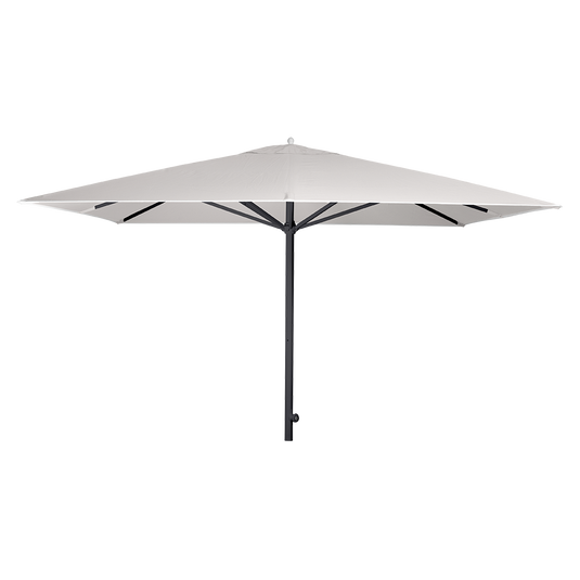 Vlaemynck Easy Track Parasol 330 × 330 cm – Steel Grey canopy, Anthracite frame