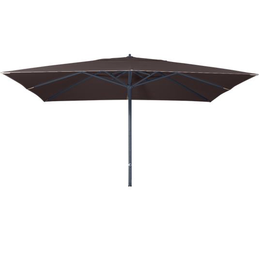 Vlaemynck Easy Track Parasol 400 × 300 cm – Peppercorn Brown canopy, Anthracite frame