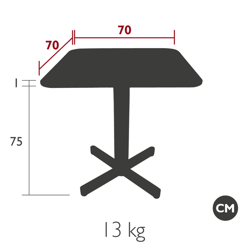 Load image into Gallery viewer, Vlaemynck Gordes Dining Table 70 × 70 cm – view 2
