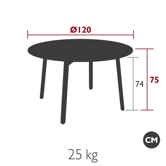 Vlaemynck Gordes Round Dining Table Ø120 cm – view 2