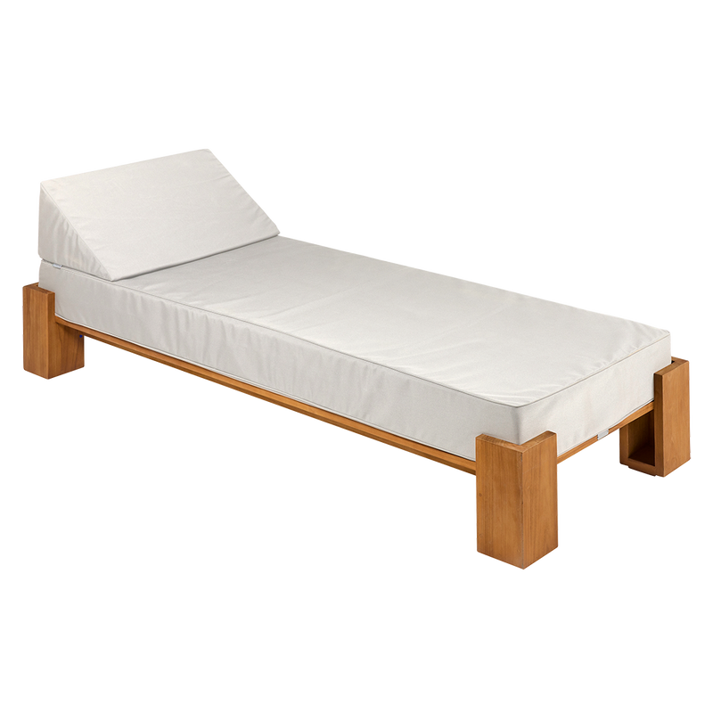Load image into Gallery viewer, Vlaemynck Livadi 1-Seater Teak Daybed – Ecru
