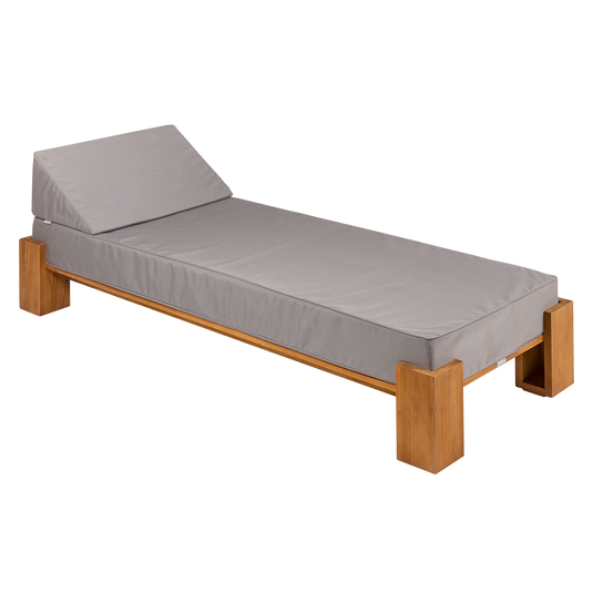 Vlaemynck Livadi 1-Seater Teak Daybed – Pebble