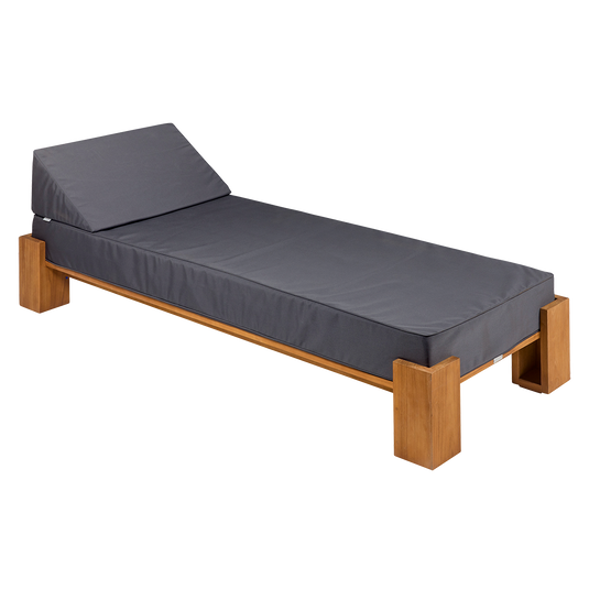 Vlaemynck Livadi 1-Seater Teak Daybed – Titanium Eden