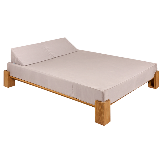 Vlaemynck Livadi 2-Seater Teak Daybed – Papyrus