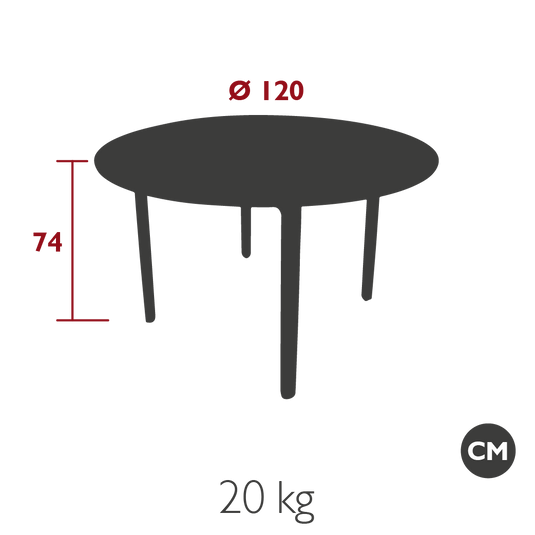 Vlaemynck Lodge Round Teak Dining Table Ø120 cm – view 2