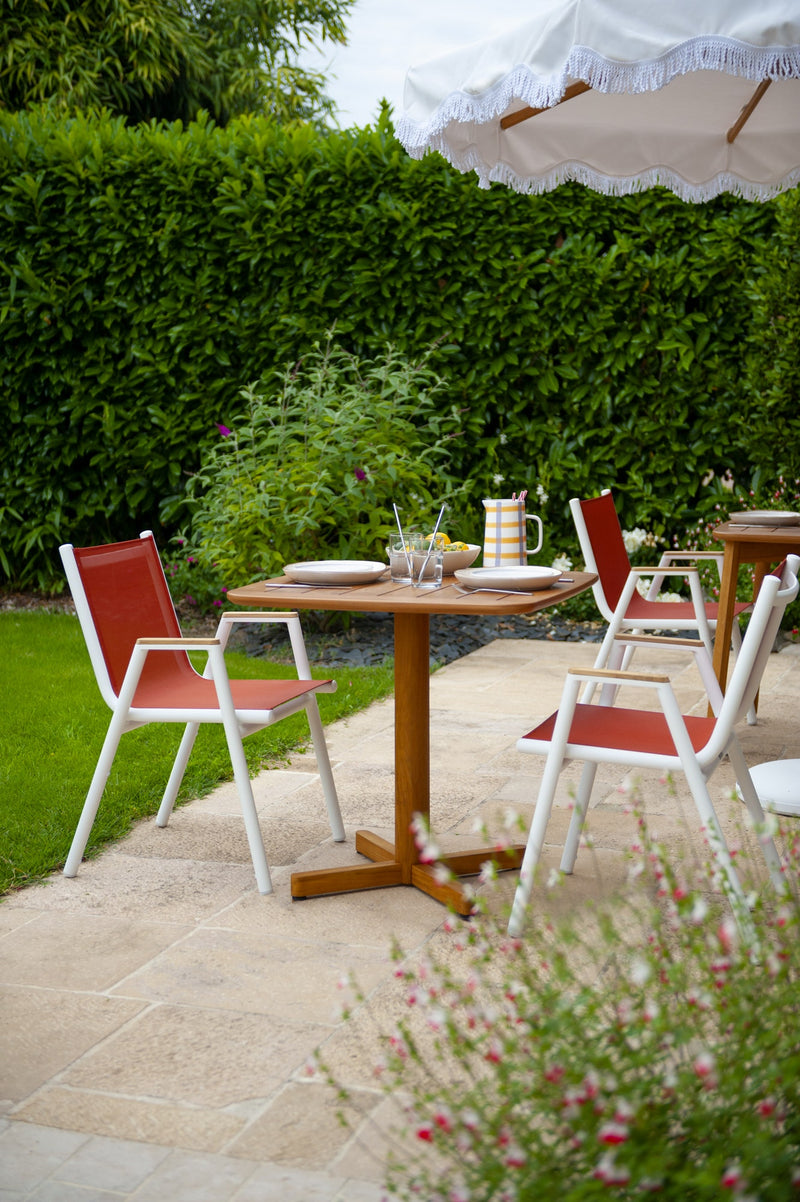 Load image into Gallery viewer, Vlaemynck Lodge Teak Dining Table 70 × 70 cm – view 3
