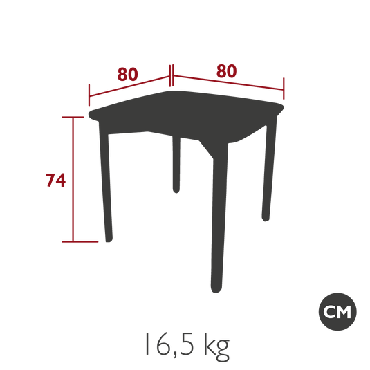 Vlaemynck Lodge Teak Dining Table 80 × 80 cm – view 2