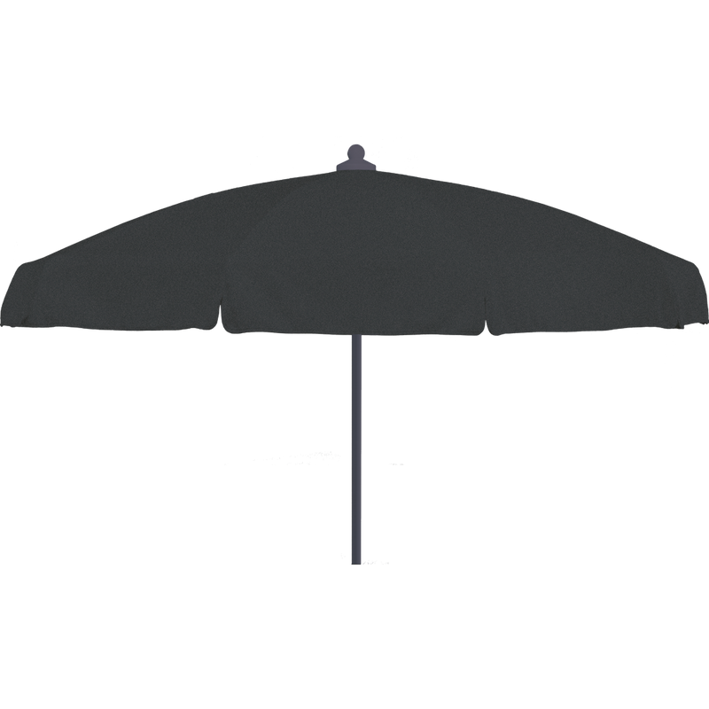Load image into Gallery viewer, Vlaemynck Plage Parasol Ø180 cm – Coal canopy, White – Flap &amp; Braid frame
